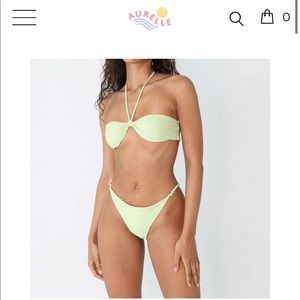Beautiful sage green medium bikini from Aurelle.